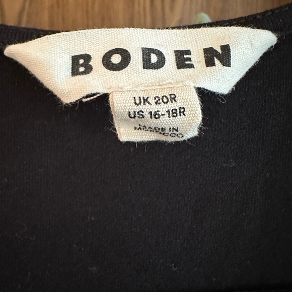 Boden Column Jersey Maxi Dress Black Elegant Size 16 - Picture 8 of 8